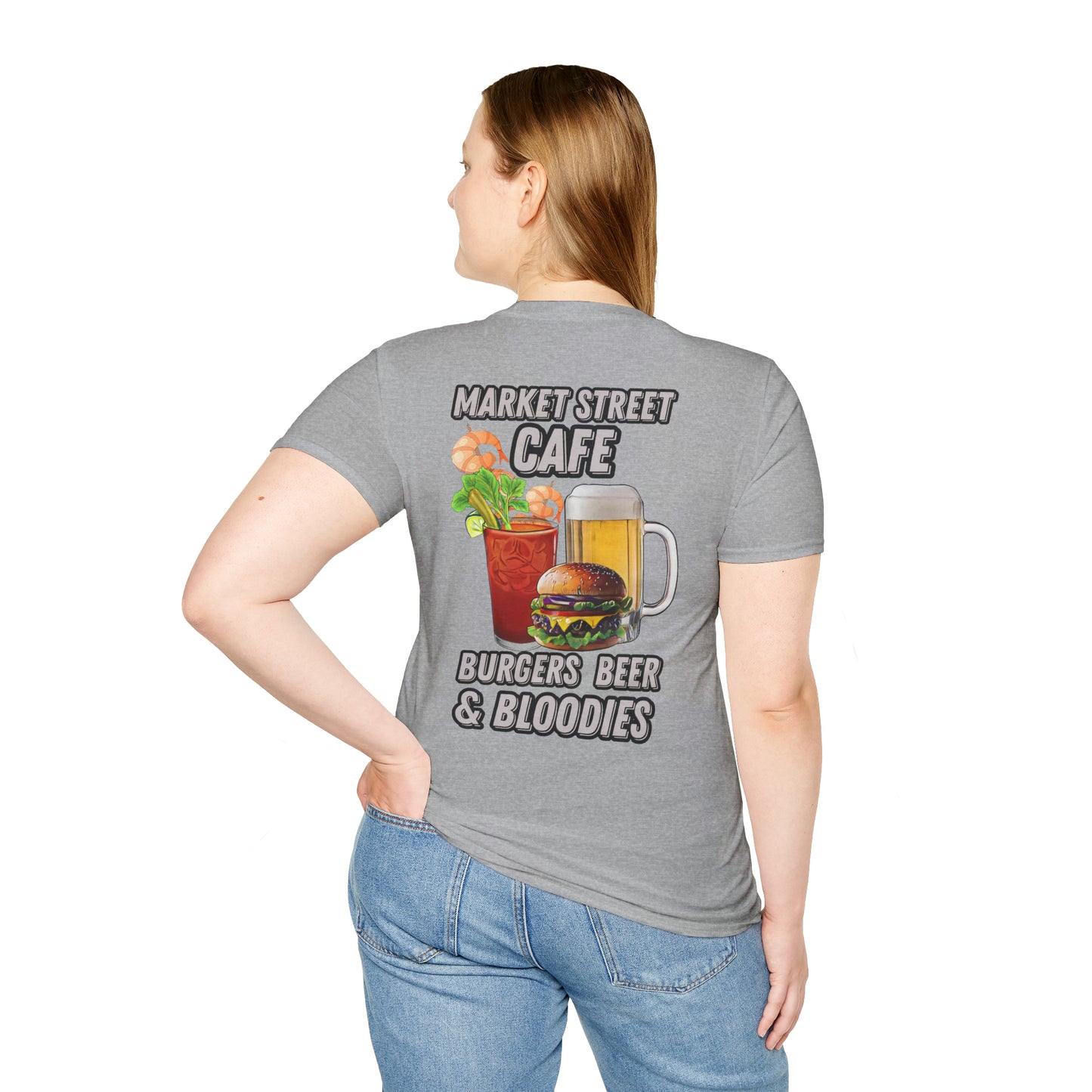 Burgers Beer & Bloodies Unisex Softstyle T-Shirt