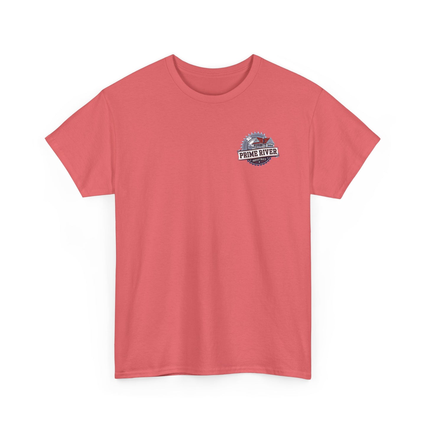 Prime River Industries Heavy Cotton Tee, Casual Unisex Shirt, Outdoor Apparel, Gift for Him, Graphic Tee, Vintage Style Tee