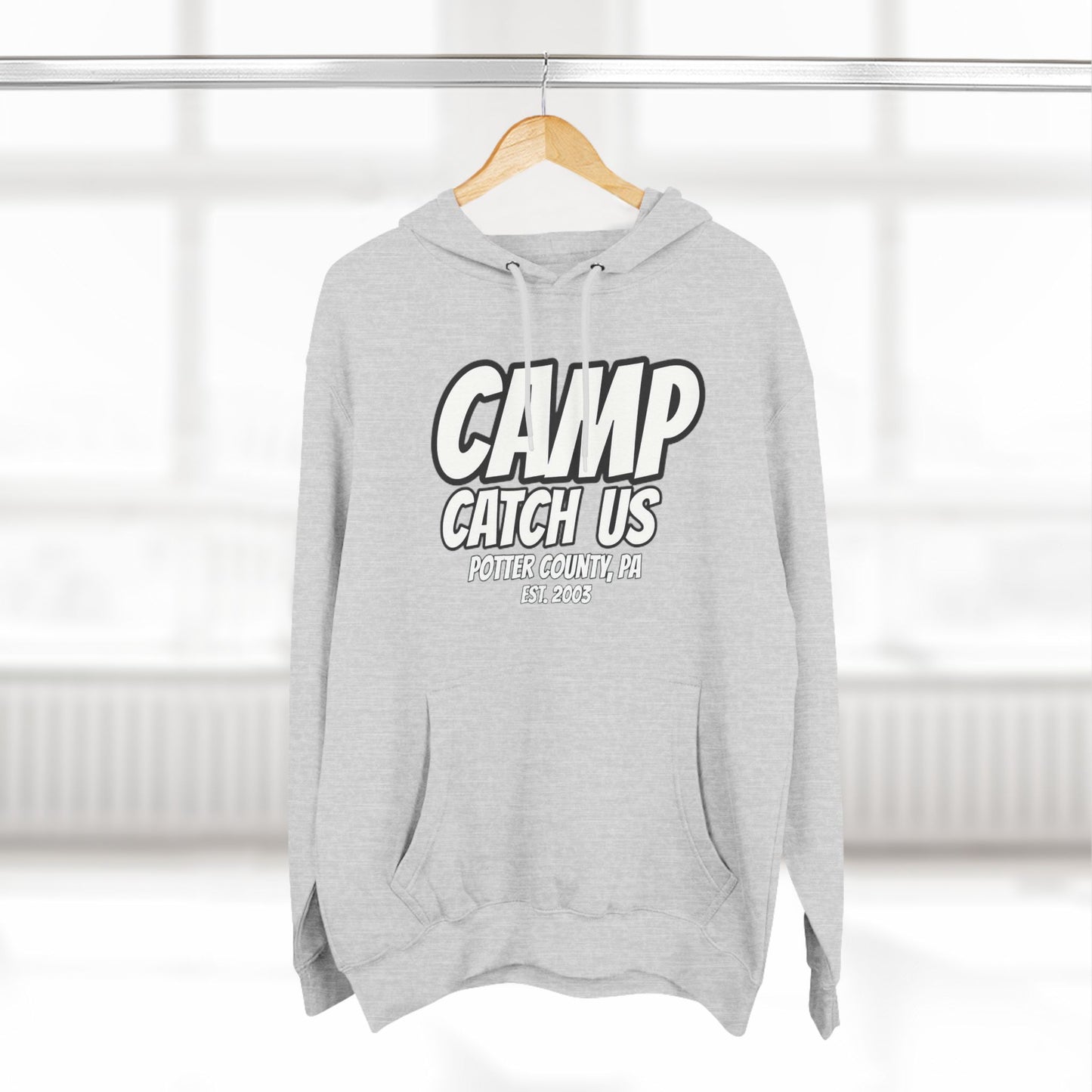 Camp Catch Us Three-Panel Fleece Hoodie