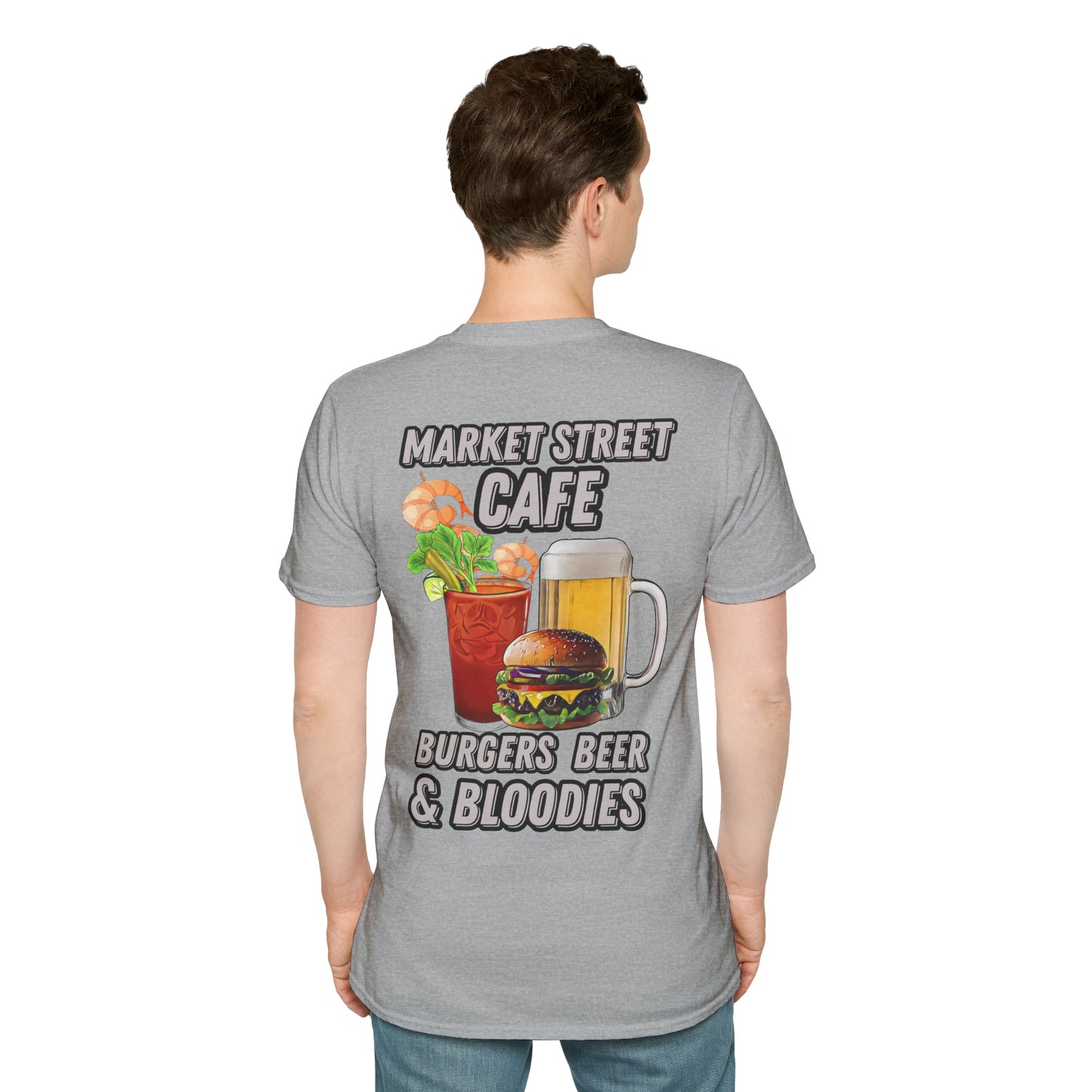 Burgers Beer & Bloodies Unisex Softstyle T-Shirt