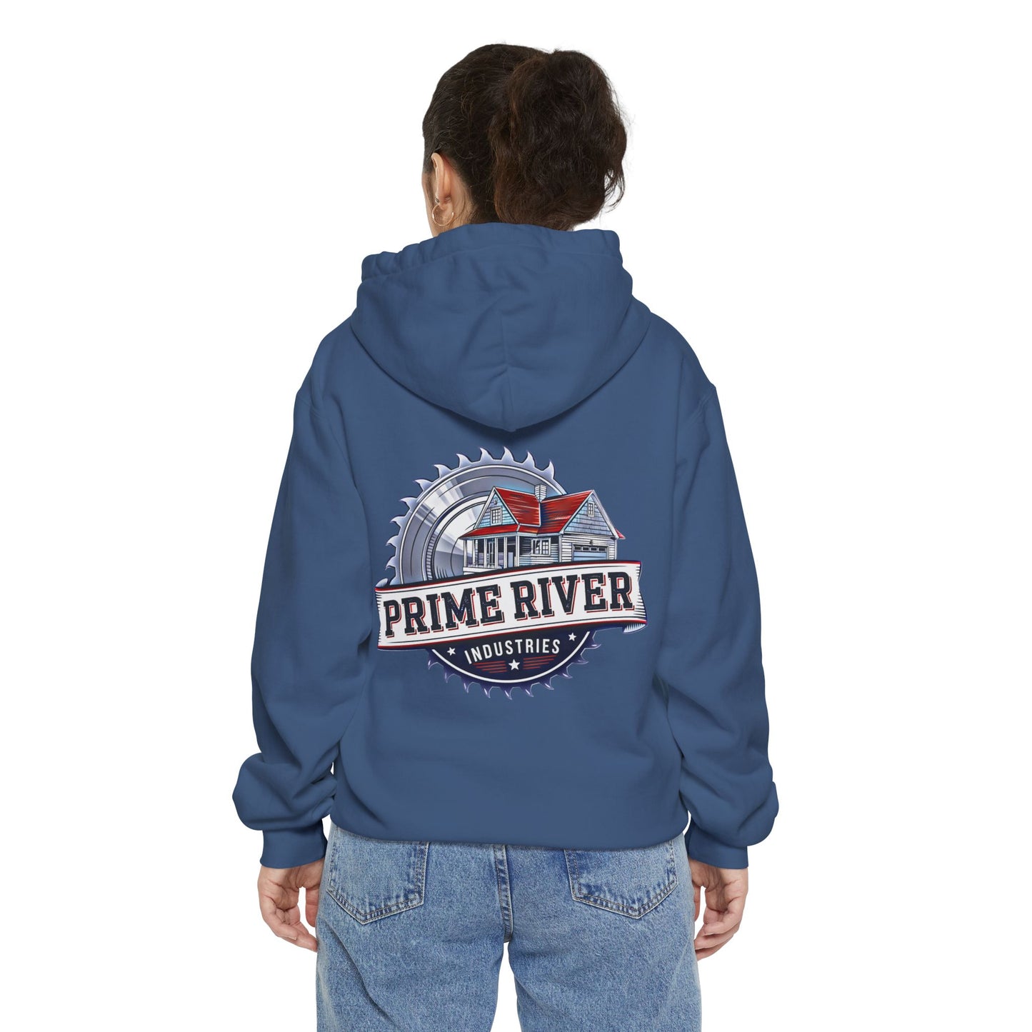 Cozy Unisex Garment-Dyed Hoodie - Prime River