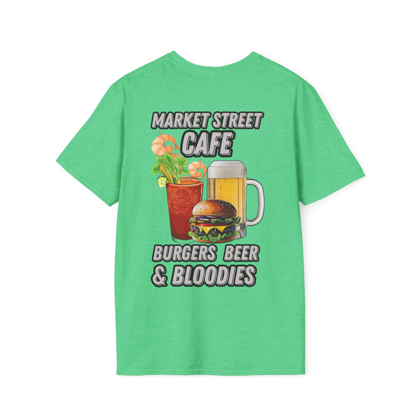 Burgers Beer & Bloodies Unisex Softstyle T-Shirt