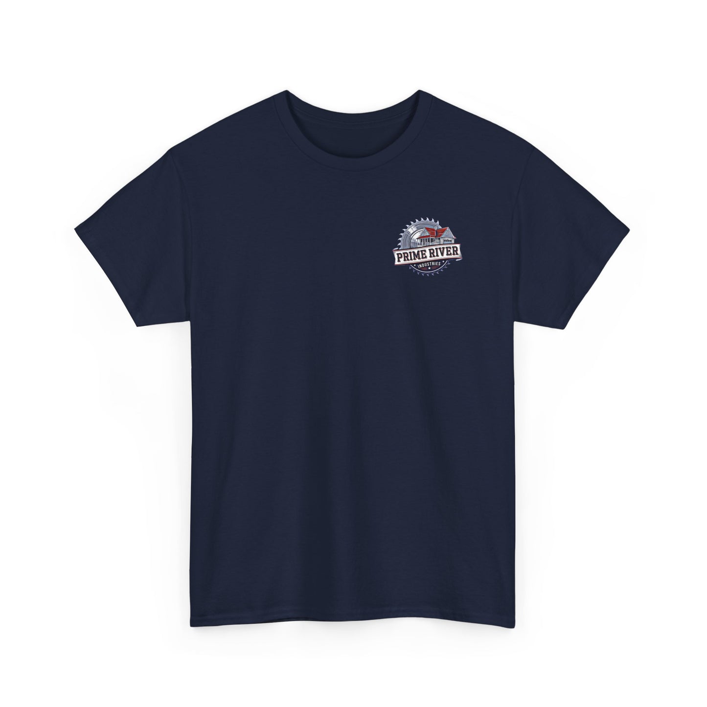 Prime River Industries Heavy Cotton Tee, Casual Unisex Shirt, Outdoor Apparel, Gift for Him, Graphic Tee, Vintage Style Tee