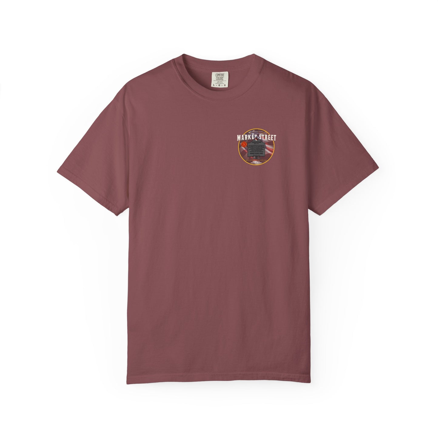 Charlestown Historical Marker T-Shirt — Market Street Café Retro Graphic Tee