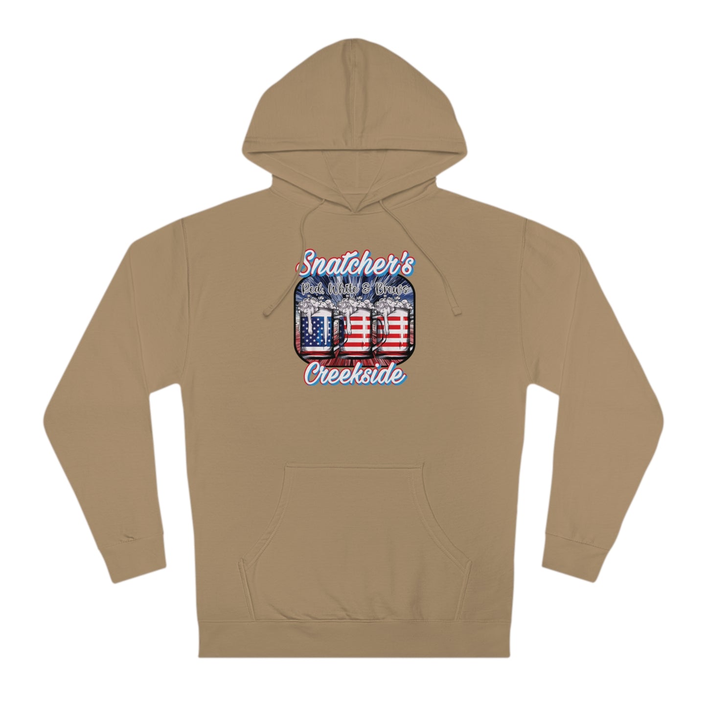 Unisex Red, White & Brews Hooded Sweatshirt