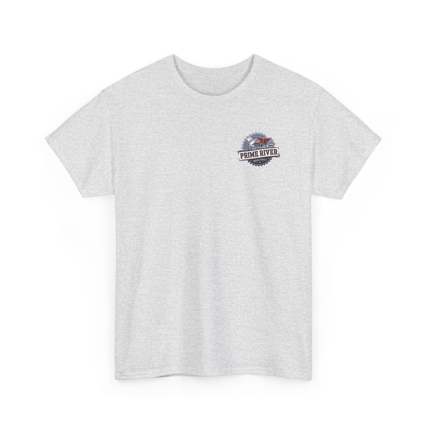 Prime River Industries Heavy Cotton Tee, Casual Unisex Shirt, Outdoor Apparel, Gift for Him, Graphic Tee, Vintage Style Tee