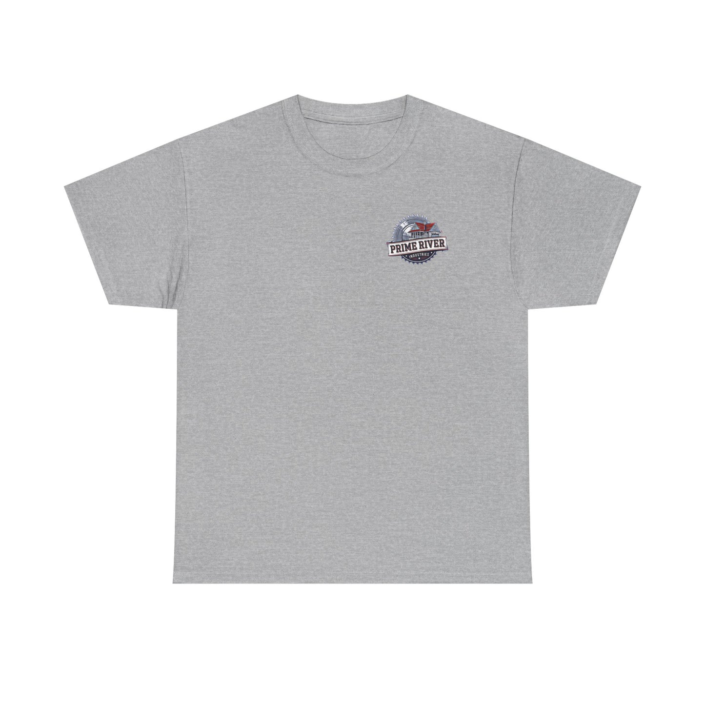 Prime River Industries Heavy Cotton Tee, Casual Unisex Shirt, Outdoor Apparel, Gift for Him, Graphic Tee, Vintage Style Tee