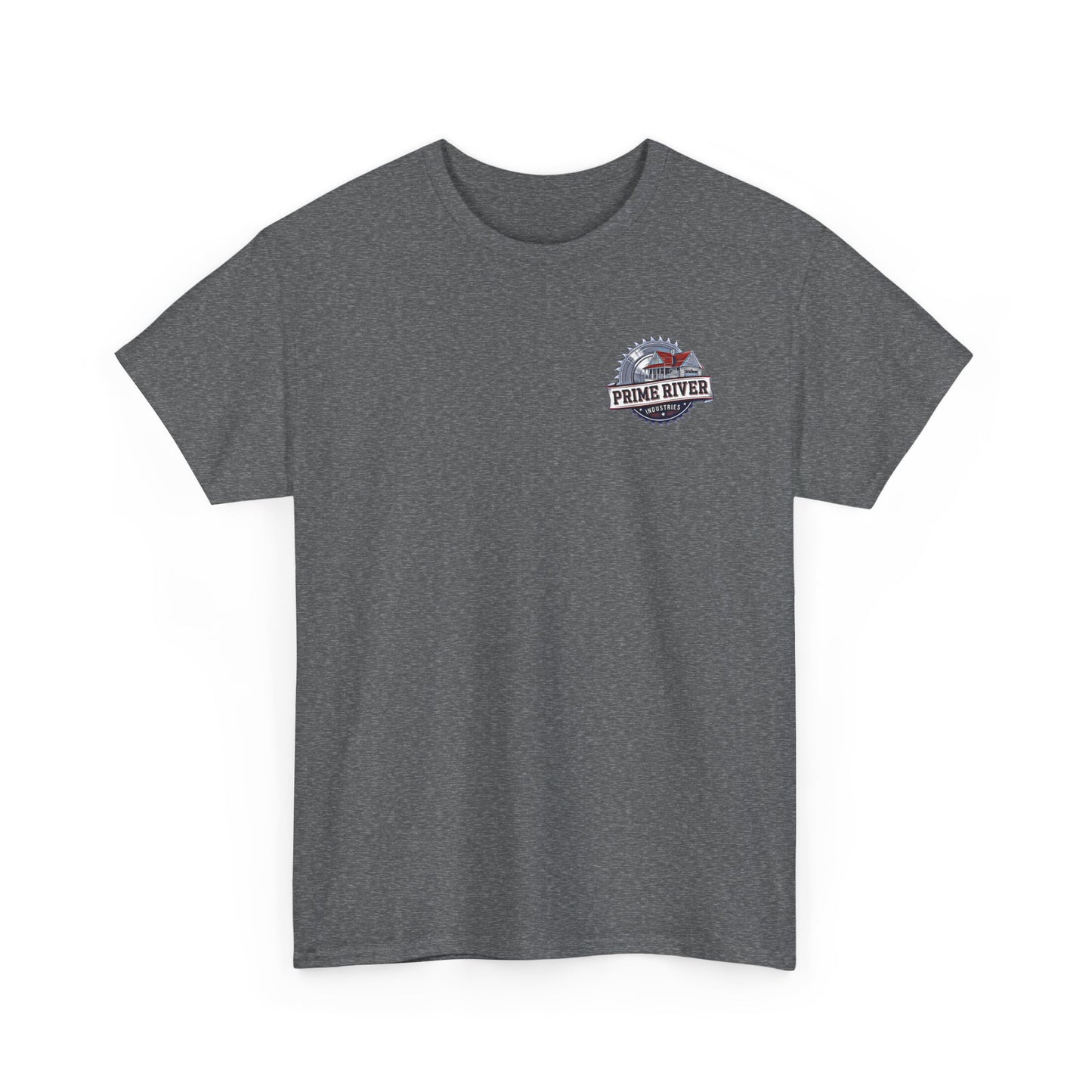 Prime River Industries Heavy Cotton Tee, Casual Unisex Shirt, Outdoor Apparel, Gift for Him, Graphic Tee, Vintage Style Tee