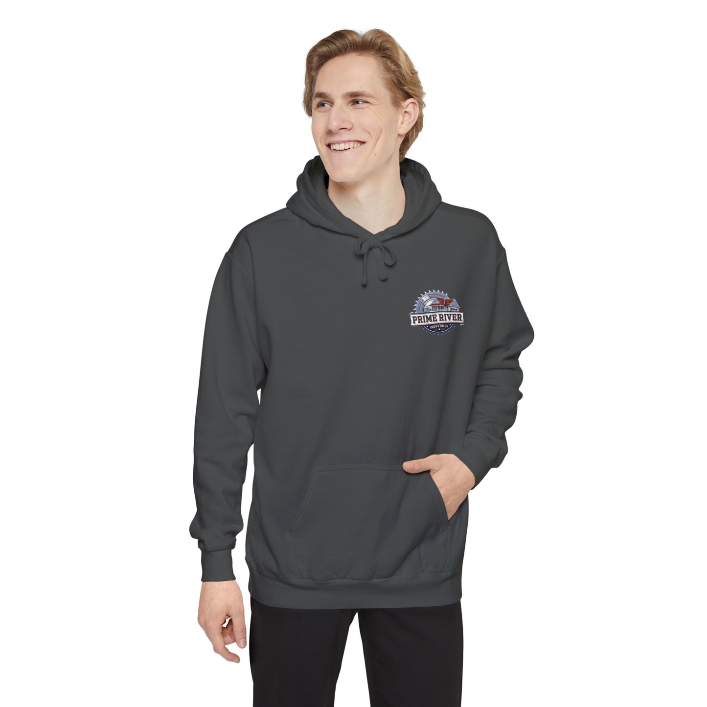 Cozy Unisex Garment-Dyed Hoodie - Prime River