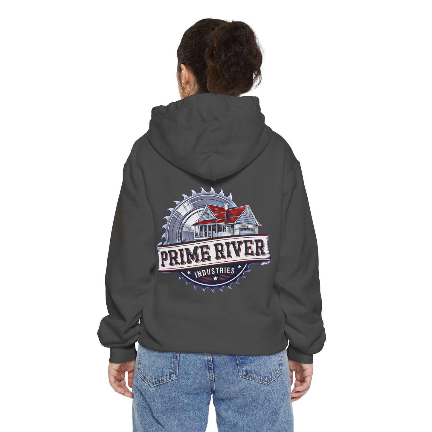Cozy Unisex Garment-Dyed Hoodie - Prime River