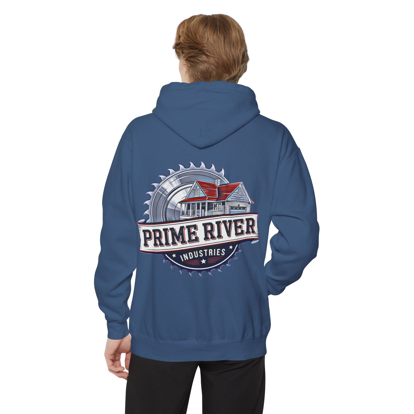 Cozy Unisex Garment-Dyed Hoodie - Prime River