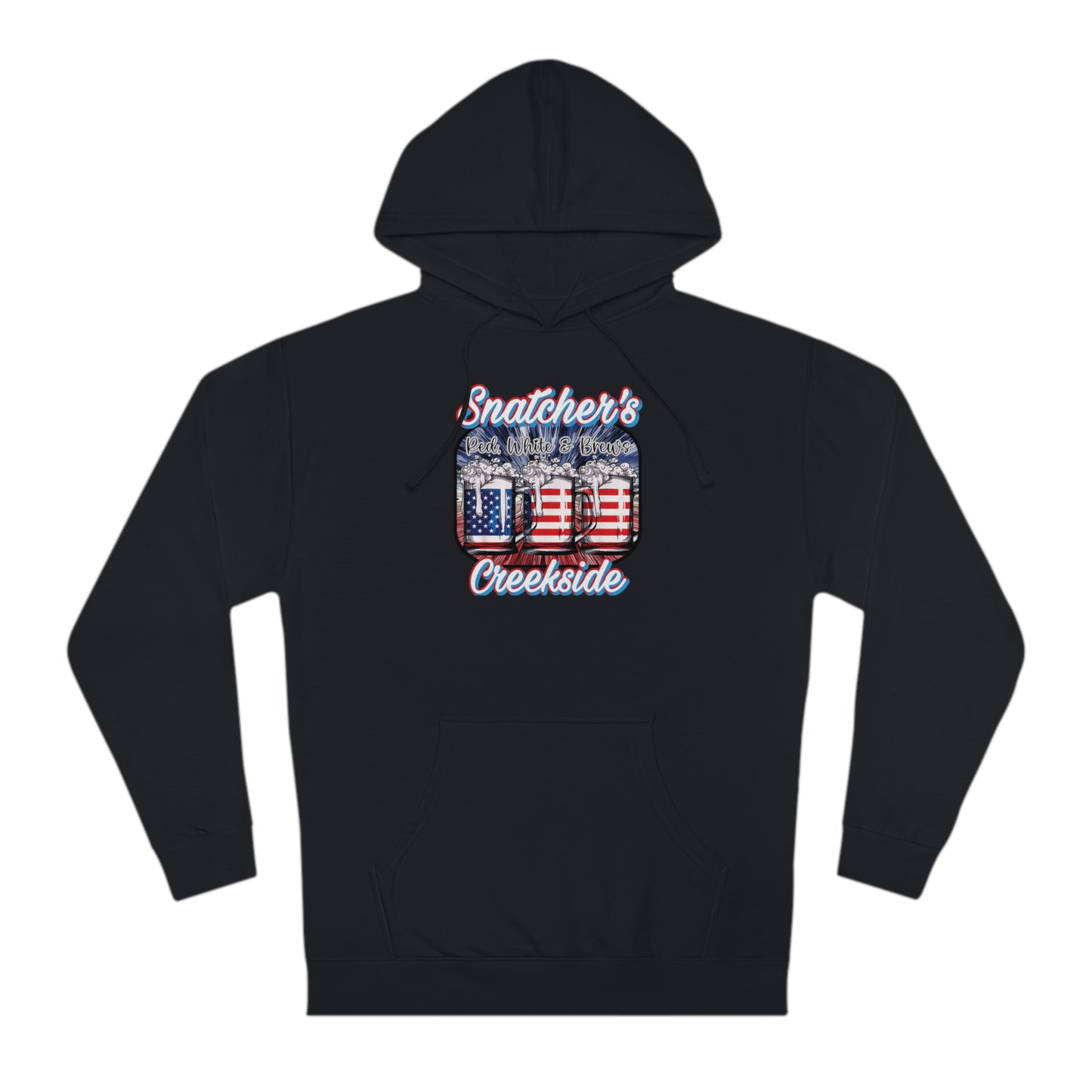 Unisex Red, White & Brews Hooded Sweatshirt