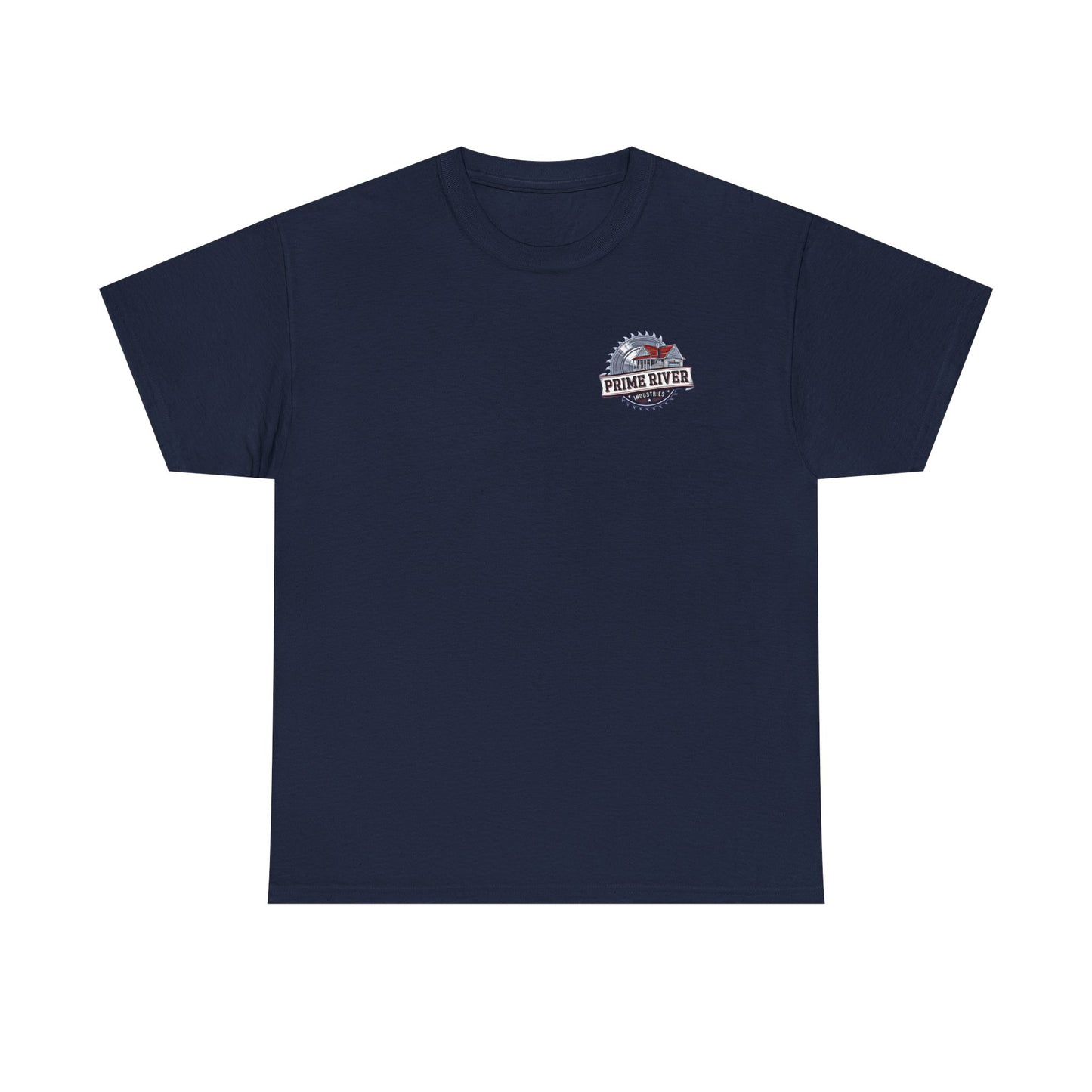 Prime River Industries Heavy Cotton Tee, Casual Unisex Shirt, Outdoor Apparel, Gift for Him, Graphic Tee, Vintage Style Tee