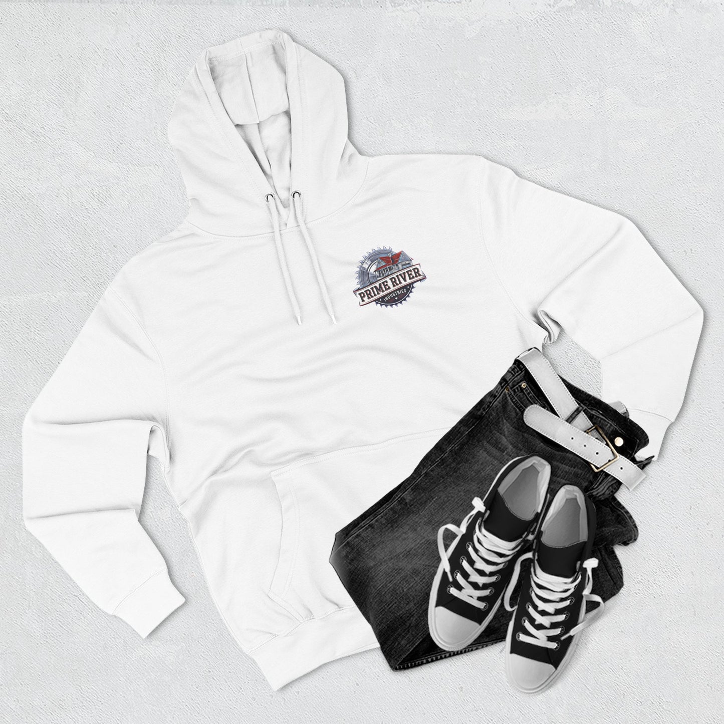 Prime River Fleece Hoodie - Cozy Industrial Style for Every Adventure
