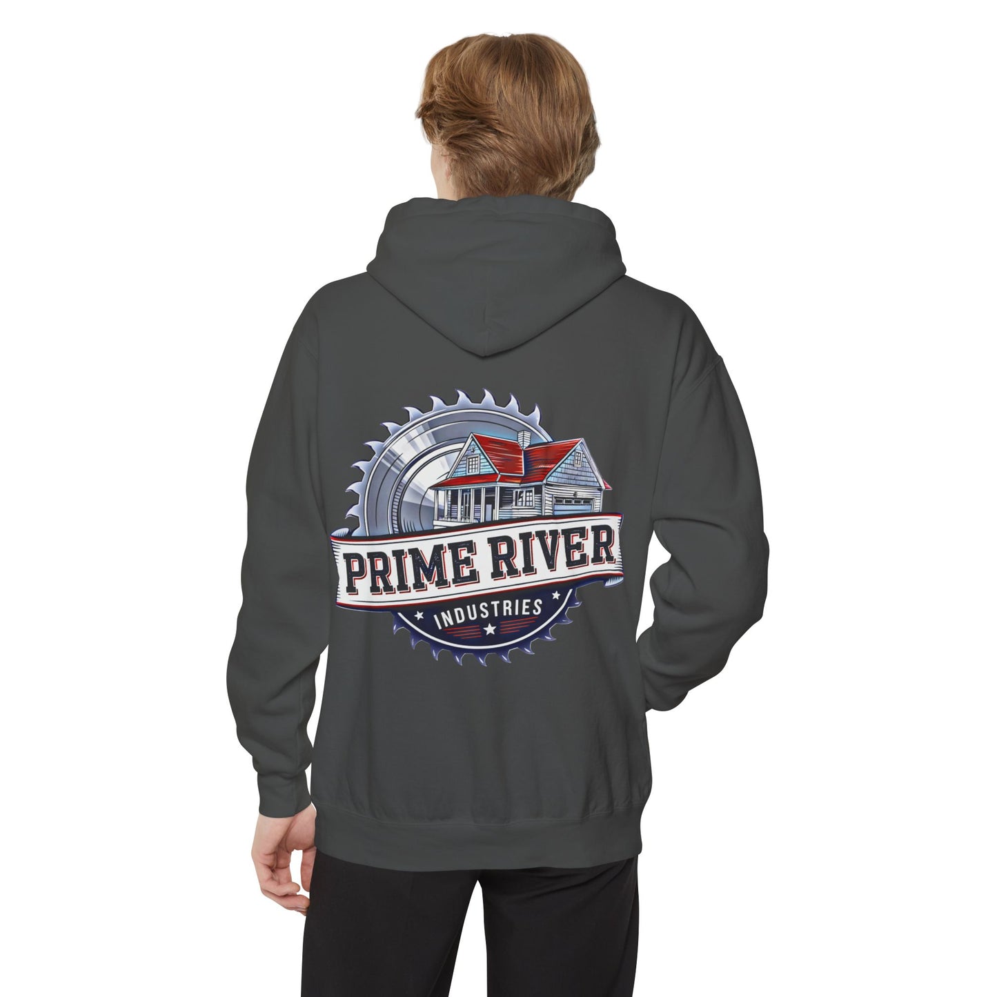 Cozy Unisex Garment-Dyed Hoodie - Prime River