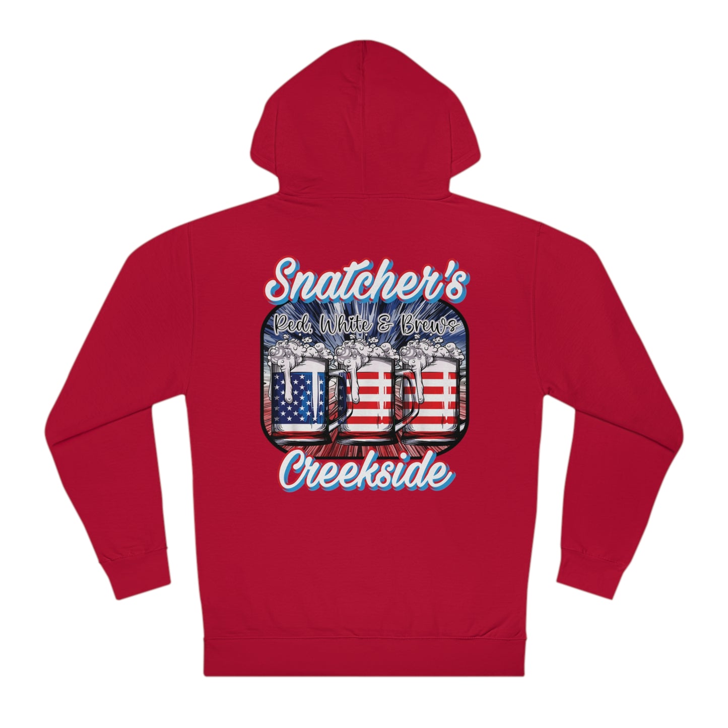 Unisex Red, White & Brews Hooded Sweatshirt