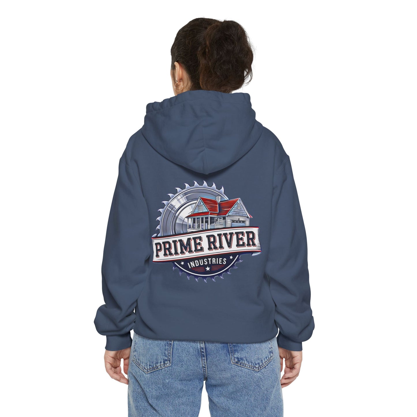 Cozy Unisex Garment-Dyed Hoodie - Prime River