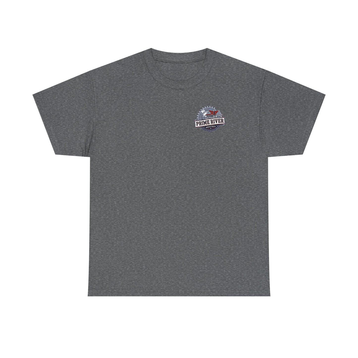 Prime River Industries Heavy Cotton Tee, Casual Unisex Shirt, Outdoor Apparel, Gift for Him, Graphic Tee, Vintage Style Tee