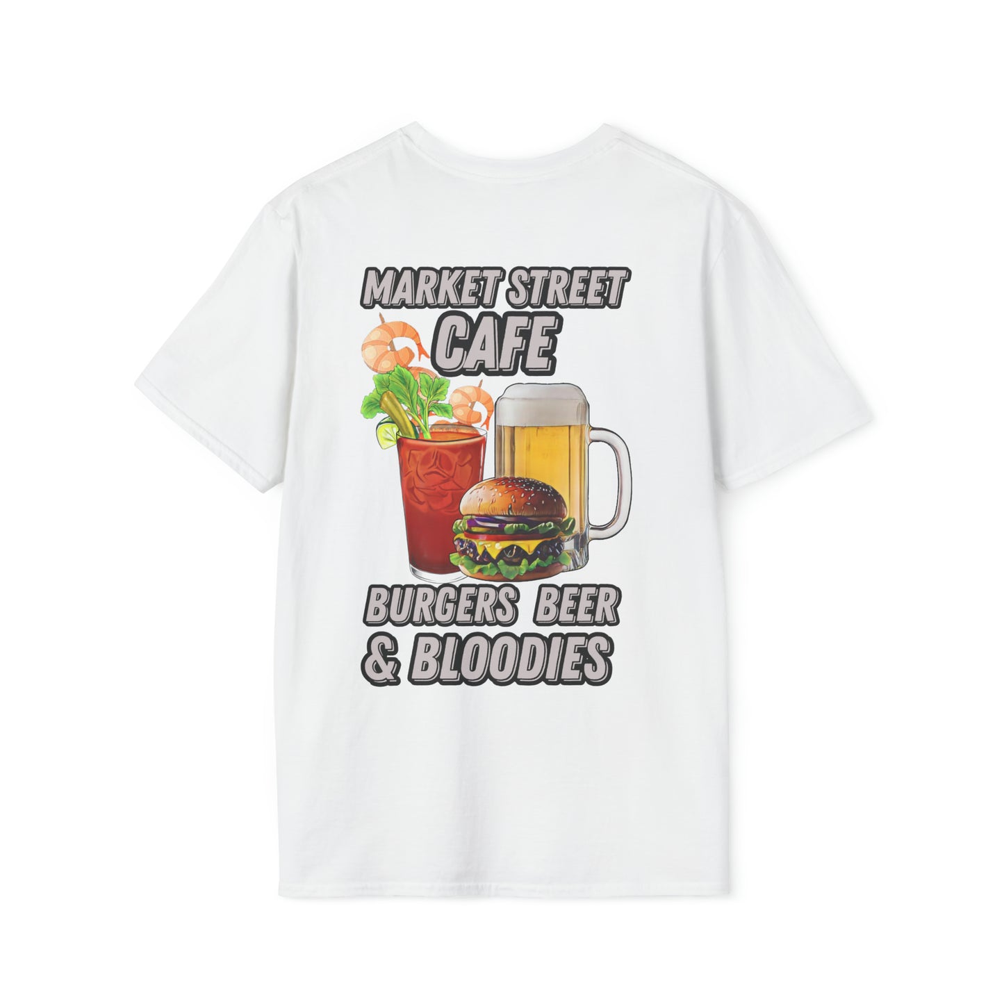 Burgers Beer & Bloodies Unisex Softstyle T-Shirt