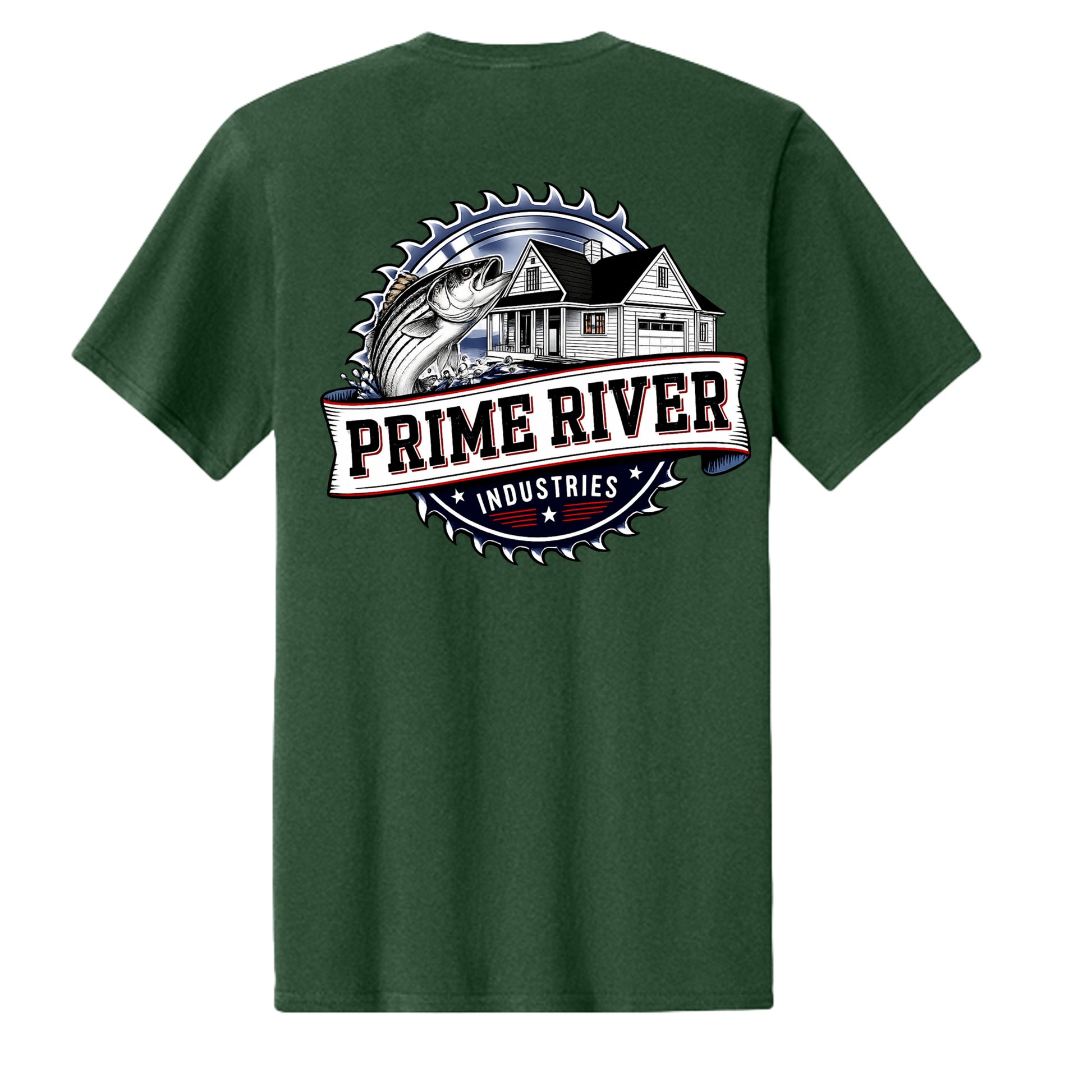 Olive Drab Green Heather - PC43 - BACK